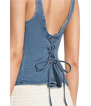 AMOMENTO アモーメント HOURGLASS DENIM VEST AMOMENTO アモーメント HOURGLASS DENIM VEST AMOMENTO ア